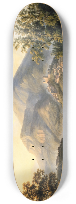 Jakob Philipp Hackert - Veduta dItri (Landscape with a View of Itri) 8.25 inch art skate deck