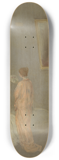 James Abbott McNeill Whistler - The Artist in His Studio 8.25 inch art skate deck
