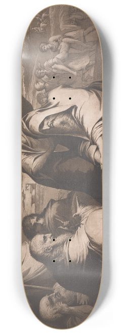 James Barry - Job Reproved by his Friends 8.25 inch art skate deck