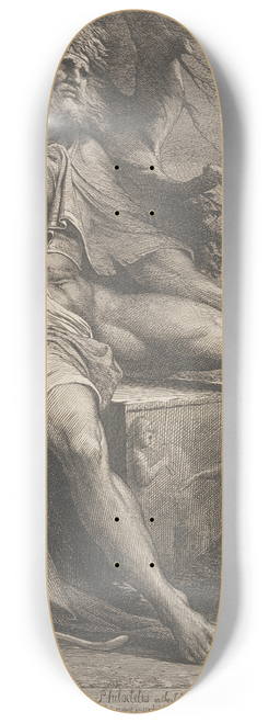 James Barry - Philoctetes in the Island of Lemnos 8.25 inch art skate deck