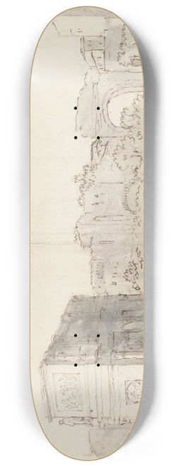 James Barry - Rome, A View of the Arch of Constantine with Other Ruins 8.25 inch art skate deck