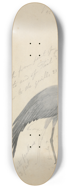 James de Carle Sowerby - A Crane 8.25 inch art skate deck