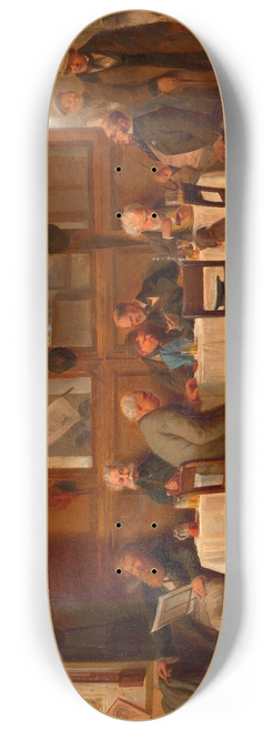 Alois Greil - Gasthausszene 8.25 inch art skate deck