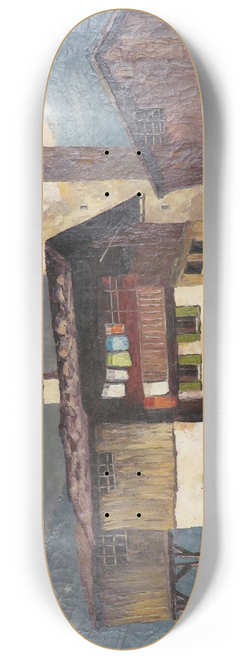 Alois Pfund - Tiroler Bergdorf 8.25 inch art skate deck