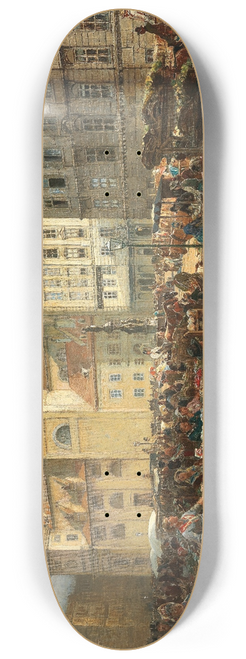 Alois Schnn - Vienna, a view of the market on Freyung 8.25 inch art skate deck