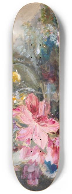 James Holland - Flowers in a Bowl 8.25 inch art skate deck