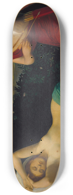 Alphonse Legros - Cupid and Psyche 8.25 inch art skate deck