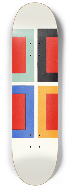 James Ward - Modification of Tone and Hue of a Colour when placed on or near Different Colours 8.25 inch art skate deck