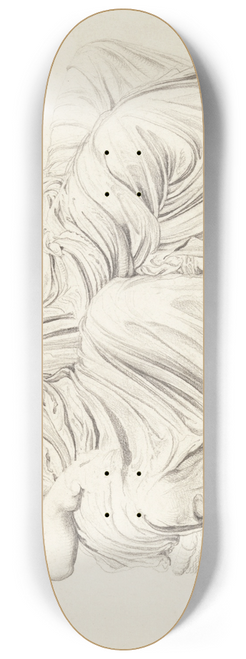 James Ward - Study of Two Headless Classical Statues 8.25 inch art skate deck