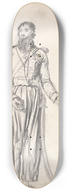 James Ward - The Cossack, Gregory Yelloserf 8.25 inch art skate deck