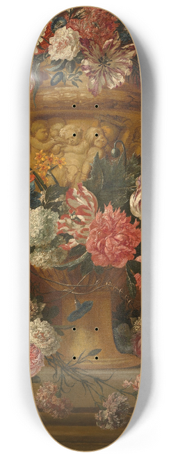 Jan Baptist Bosschaert - Bouquet of Flowers 8.25 inch art skate deck