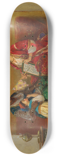 Jan Baptist Huysmans - Learning to read 8.25 inch art skate deck