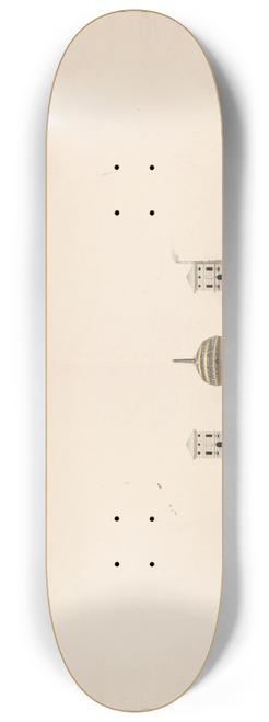 Jan Blanken Jansz. - Tekening van het dubbel droogdok te Hellevoetsluis 8.25 inch art skate deck