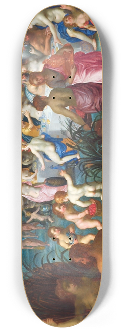Jan Brueghel The Elder - The Marriage of Peleus and Thetis 8.25 inch art skate deck