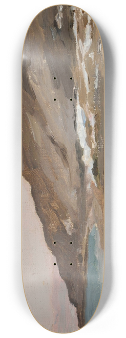 Jan Cigliski - Graveyard in Tiberias. From the journey to Palestine 8.25 inch art skate deck
