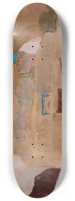 Jan Cigliski - Samarkand  Bibi-Khanym, tomb of Tamerlanes wife. From the journey to Turkestan 8.25 inch art skate deck