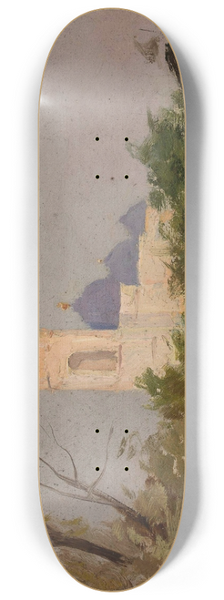 Jan Cigliski - Study of an Orthodox church 8.25 inch art skate deck