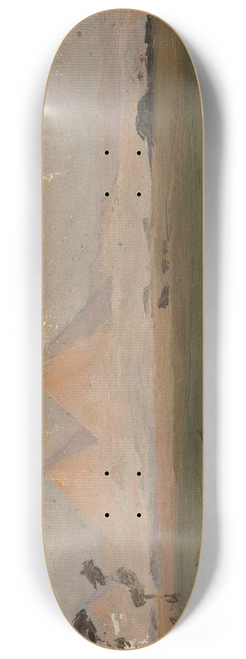 Jan Cigliski - View of the pyramids. From the journey to Egypt 8.25 inch art skate deck