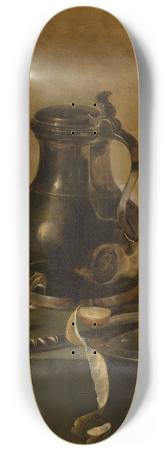 Jan Jansz. den Uyl - Still Life with a Pewter Flagon 8.25 inch art skate deck