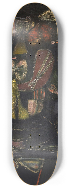 Jankel Adler - Old man looking into a room 8.25 inch art skate deck