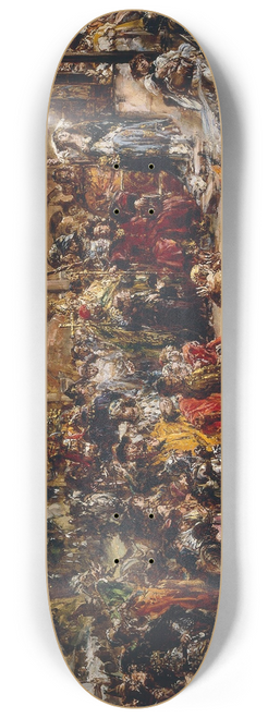 Jan Matejko - Baptism of Lithuania, from the series History of Civilization in Poland 8.25 inch art skate deck