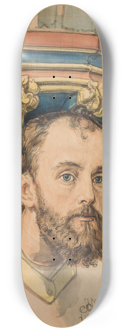 Jan Matejko - Console in the shape of a male head (portrait of T. Stryjeski) 8.25 inch art skate deck