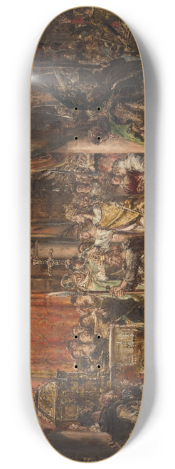 Jan Matejko - Coronation of the First King, 1001 AD, from the series History of Civilization in Poland 8.25 inch art skate deck