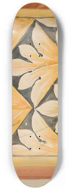 Jan Matejko - Fryz o motywach palmet ujtych w ukone kraty. Karton do polichromii Kocioa Mariackiego 8.25 inch art skate deck