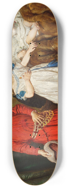 Jan Matejko - Portrait of artists three children, Tadeusz, Helena and Beata 8.25 inch art skate deck