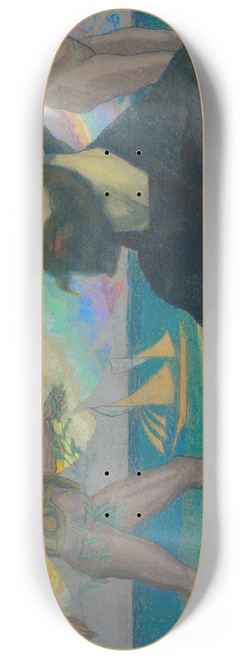 Jan Rembowski - Autoportret z koszem owocw na tle morza 8.25 inch art skate deck