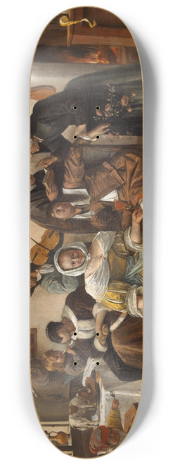 Jan Steen - Beware of Luxury (In Weelde Siet Toe) 8.25 inch art skate deck