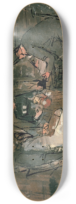 Jan Toorop - At the Lawyers Office (study) 8.25 inch art skate deck