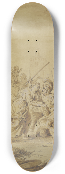 Januarius Zick - Die Vershnung der Sabiner und Rmer 8.25 inch art skate deck