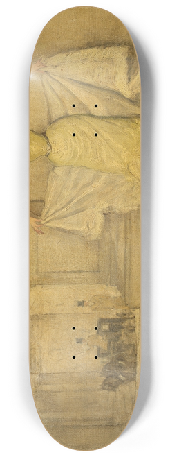 Jan van Beers - Woman In Evening Dress 8.25 inch art skate deck