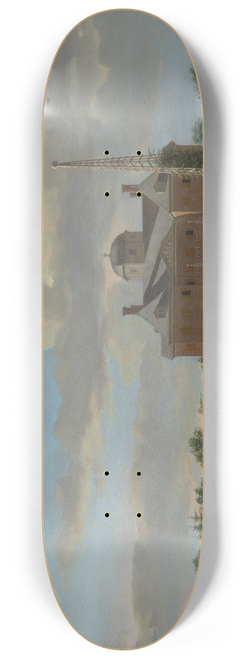Jan van der Heyden - The Huis ten Bosch at The Hague and Its Formal Garden (View from the South) 8.25 inch art skate deck