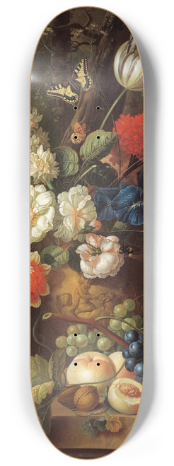 Jan Van Os - Flowers 8.25 inch art skate deck