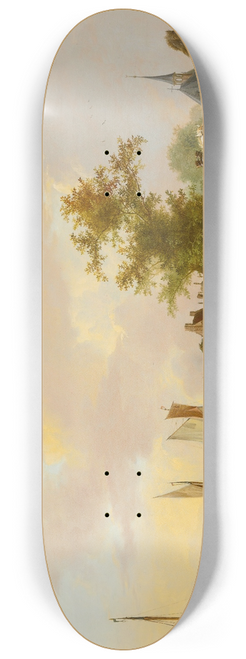 Jan Van Os - Peasants Unloading Cargo 8.25 inch art skate deck