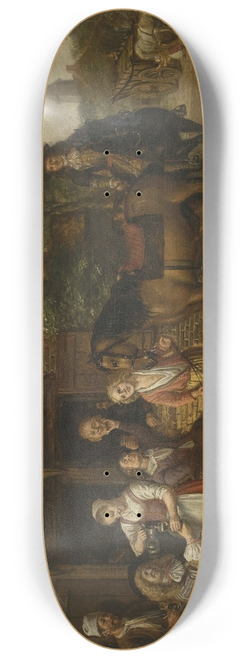 Jan Victors - In front of a tavern 8.25 inch art skate deck
