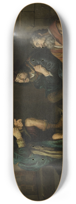 Jan Victors - Joseph Interprets the Dreams of the Baker and the Butler 8.25 inch art skate deck