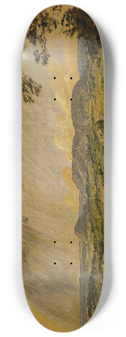 Jasper Francis Cropsey - A Passing Shower Over Mts. Adam And Eve 8.25 inch art skate deck