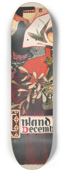 J.C. Leyendecker - Inland Printer, December 8.25 inch art skate deck