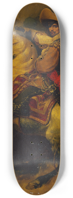 Jean Alaux - Portrait questre de Josias, Comte de Rantzau (1609-1650), marchal de France 8.25 inch art skate deck