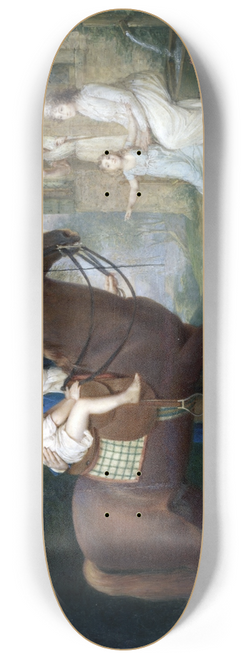 Jean-Antoine Laurent - Le Peintre et sa famille, devant une maison de campagne 8.25 inch art skate deck