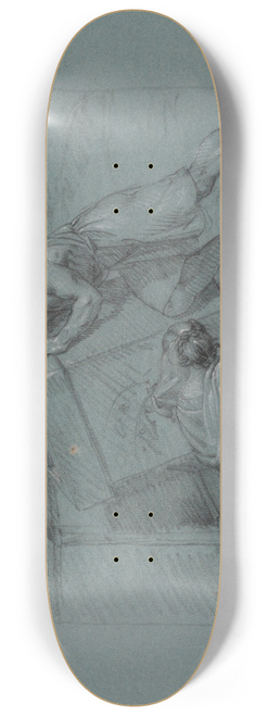 Jean Antoine Verschaeren - Overturning the Sacrificial Table 8.25 inch art skate deck