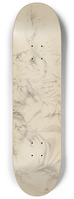 Jean Antoine Verschaeren - The Apostles Bartholomew, Jacob the Lesser and Andrew 8.25 inch art skate deck