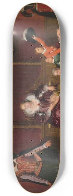 Jean Auguste Dominique Ingres - Henri IV jouant avec ses enfants au moment o lambassadeur dEspagne est admis en sa prsence 8.25 inch art skate deck