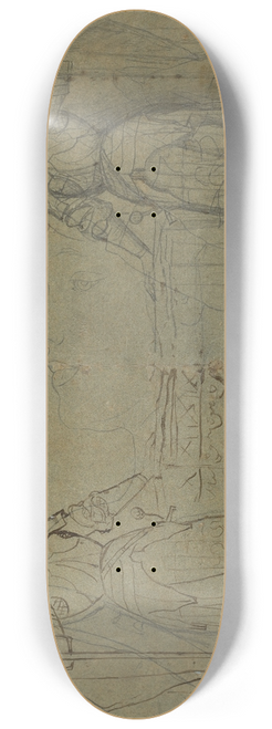 Jean Auguste Dominique Ingres - Joan of Arc Standing at the Altar at Reims Cathedral 8.25 inch art skate deck