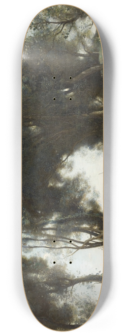 Jean-Baptiste-Camille Corot - A Morning. The Dance of the Nymphs 8.25 inch art skate deck