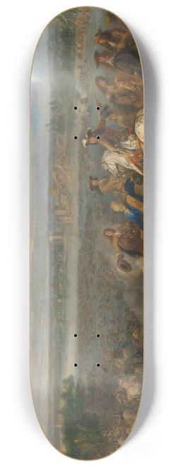 Adam Frans van der Meulen - Louis XIV Crossing into the Netherlands at Lobith 8.25 inch art skate deck
