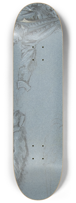 Adam Frans van der Meulen - Study of Two Soldiers and a Hand 8.25 inch art skate deck